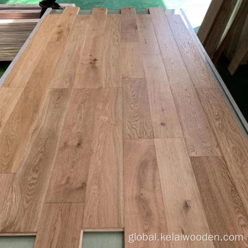 Oak Brushed Natural Oiled Whole sale handscraped oak wood plank engineered flooring Factory